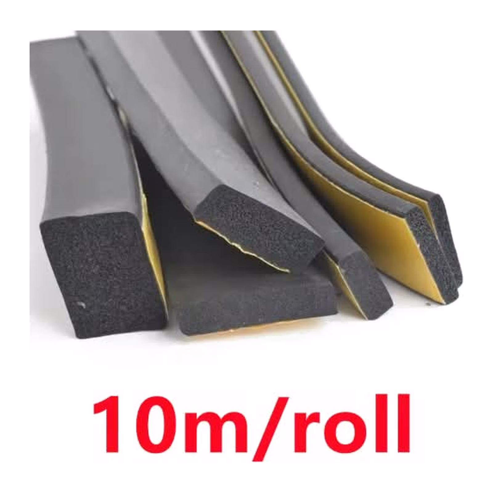Self Adhesive Sponge Seal Strip Black EPDM